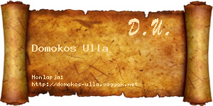 Domokos Ulla névjegykártya